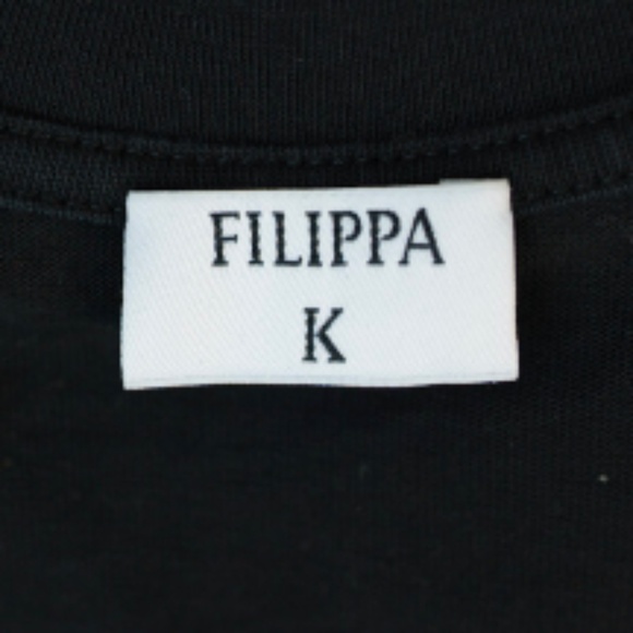 FILIPPA K Black Cropped Boxy Tee, Small - Picture 2 of 9